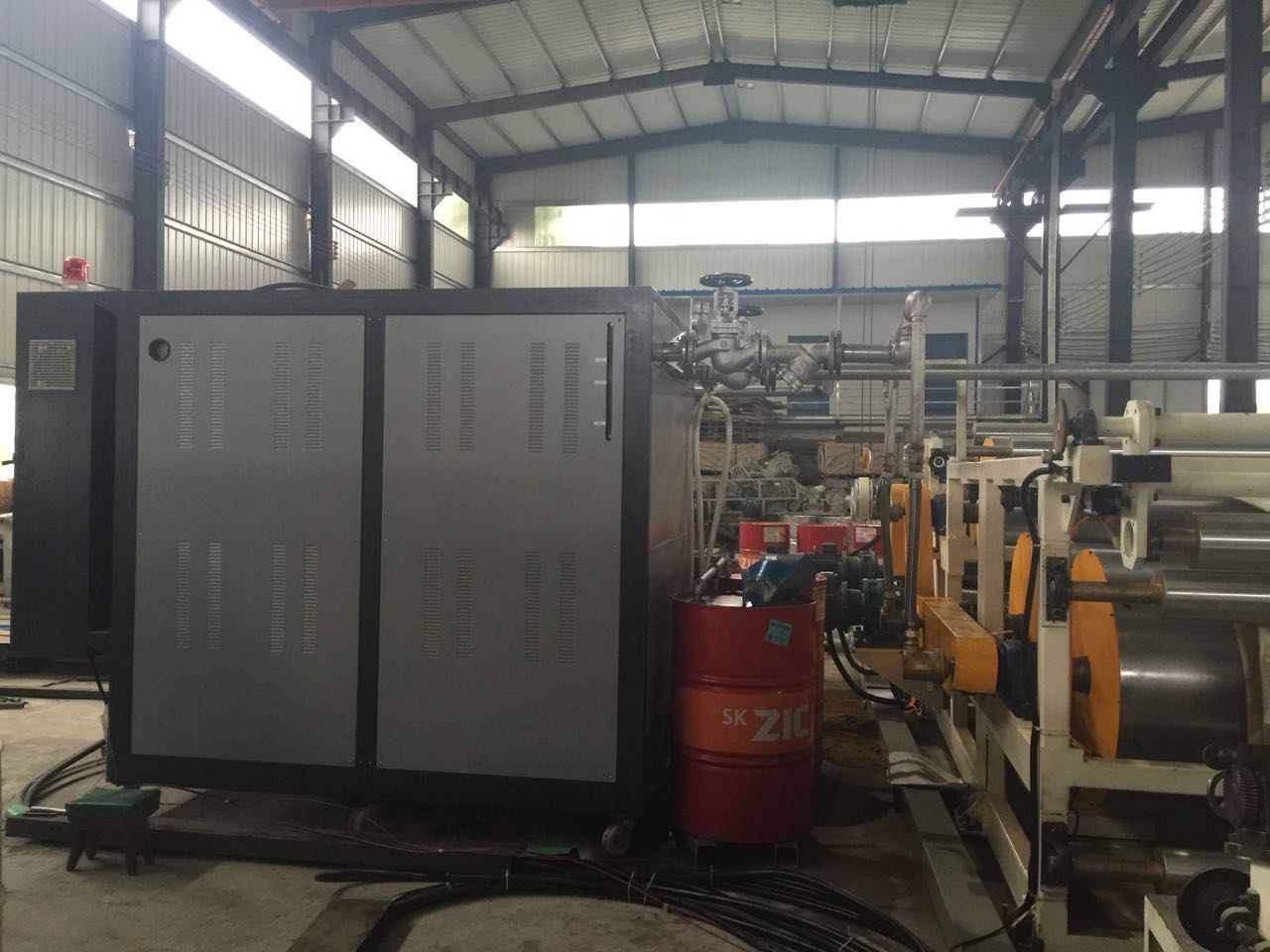 覆膜輥筒控溫機，輥筒導熱油加熱器